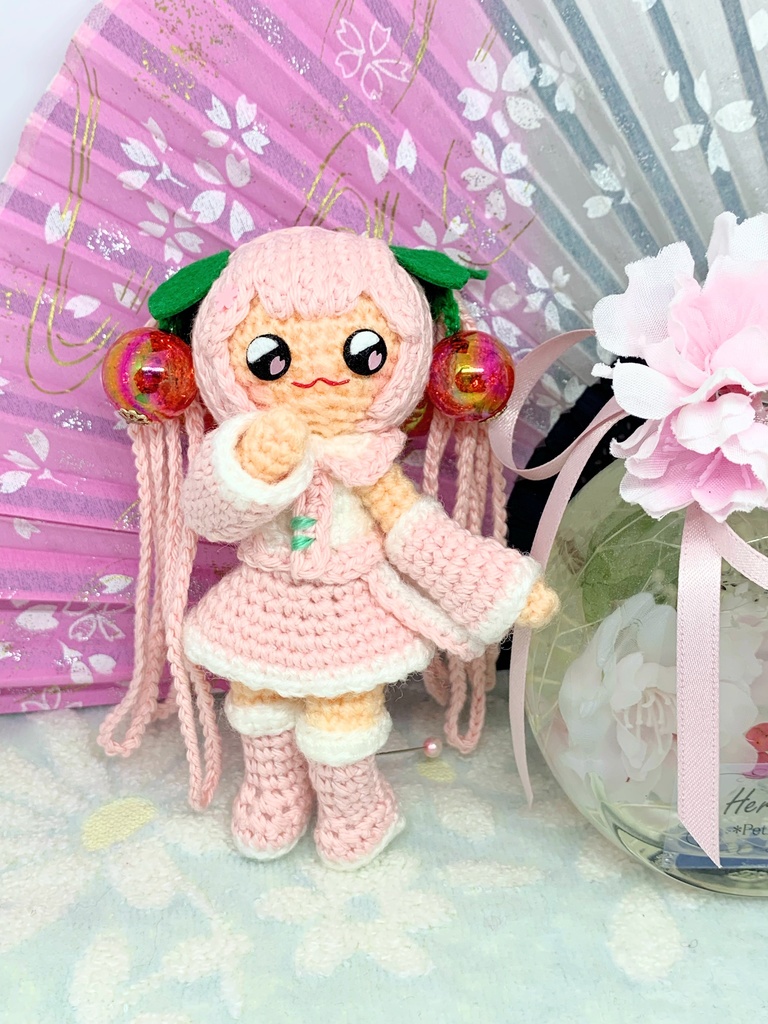 【あみぐるみ】桜ミクさん