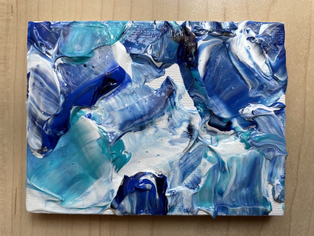 【アクリル原画】集う波 75×100mm
