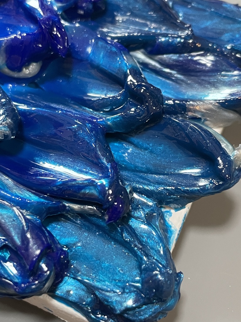 【アクリルアート】竜の鱗 100×100mm