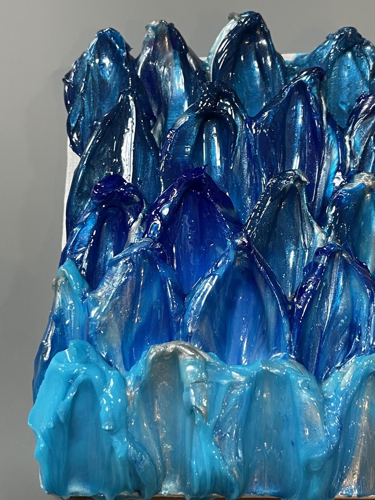 【アクリルアート】竜の鱗 100×100mm