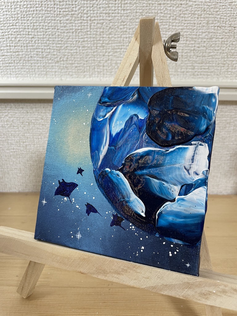 マンタの住む惑星 100×100mm