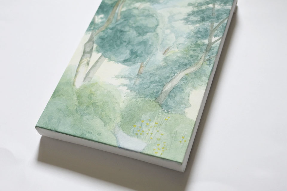 風景画《木のある風景(晴れ)no.2》