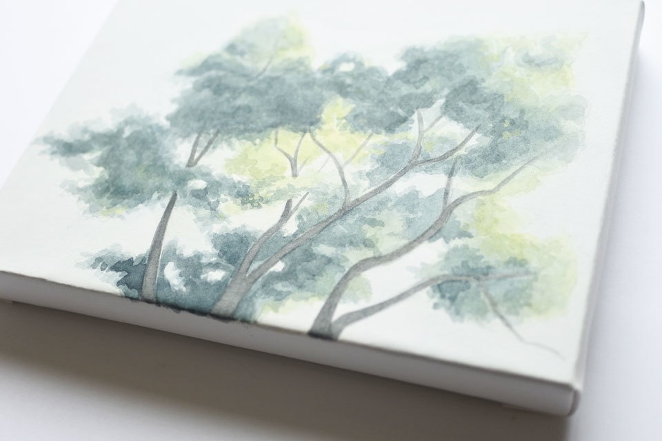 風景画《木のある風景no.3》【原画】