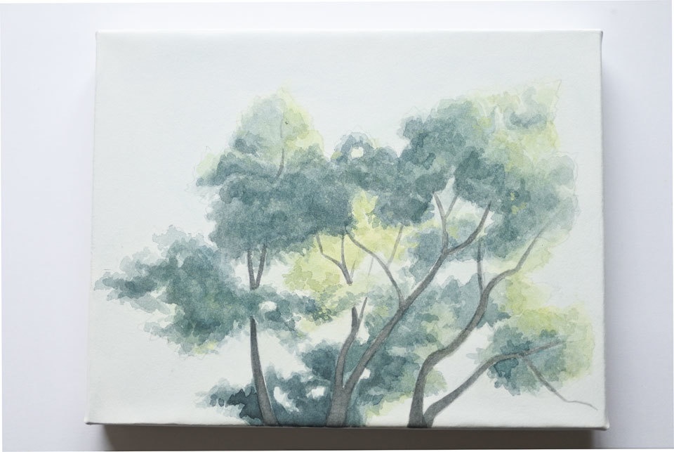 風景画《木のある風景no.3》【原画】