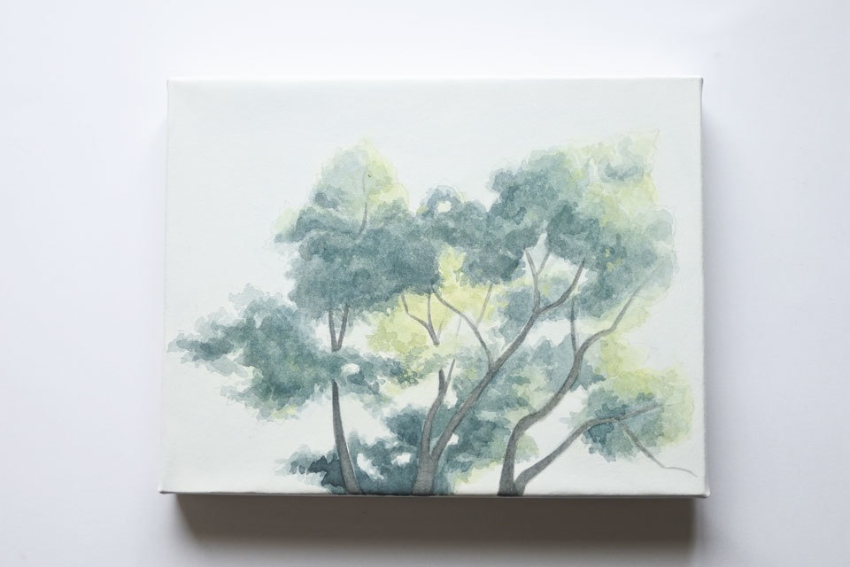 風景画《木のある風景no.3》【原画】