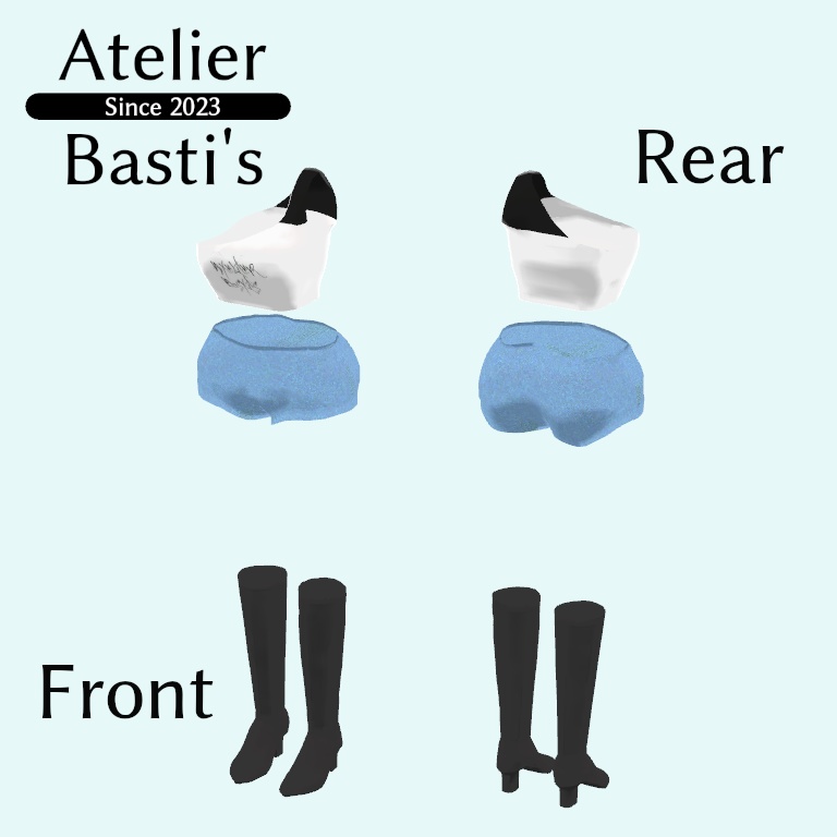 【複数アバター対応】One Shoulder Summer Outfit