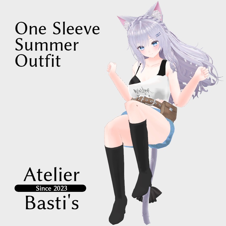  【セール中！】【複数アバター対応】One Shoulder Summer Outfit