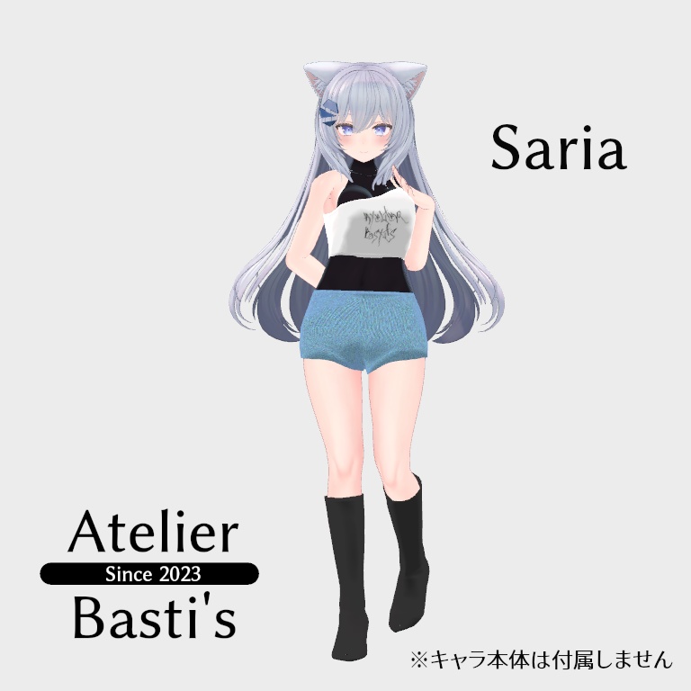 【複数アバター対応】One Shoulder Summer Outfit