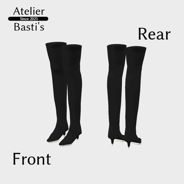 【セール中!】【複数アバター対応】Simple Thigh high boots