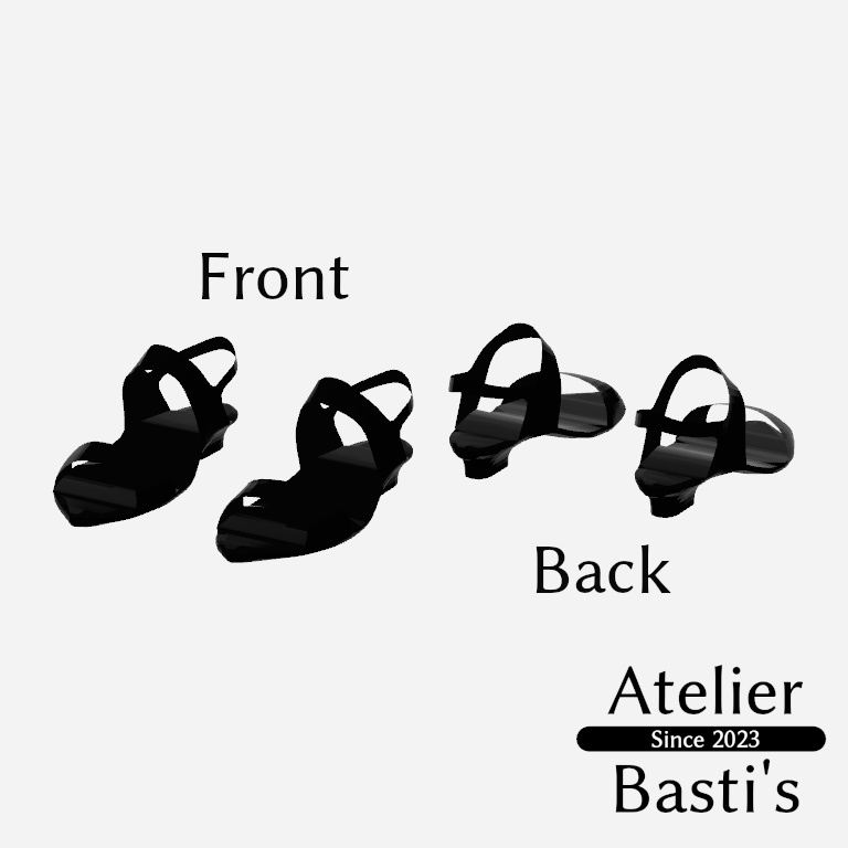 【複数アバター対応】Simple Ankle Sandal