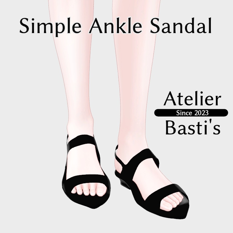 【複数アバター対応】Simple Ankle Sandal