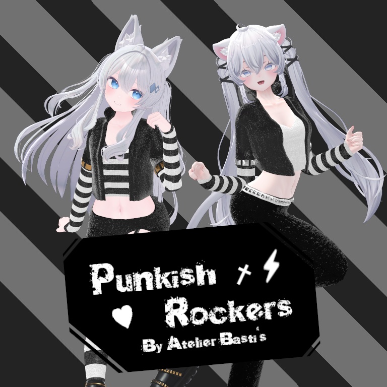 【複数アバター対応】Punkish Rockers