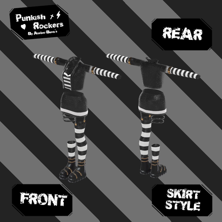 【セール中!】【複数アバター対応】Punkish Rockers