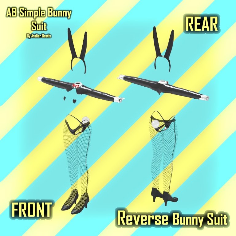 【セール中!】【複数アバター対応】AB Simple Bunny Suit