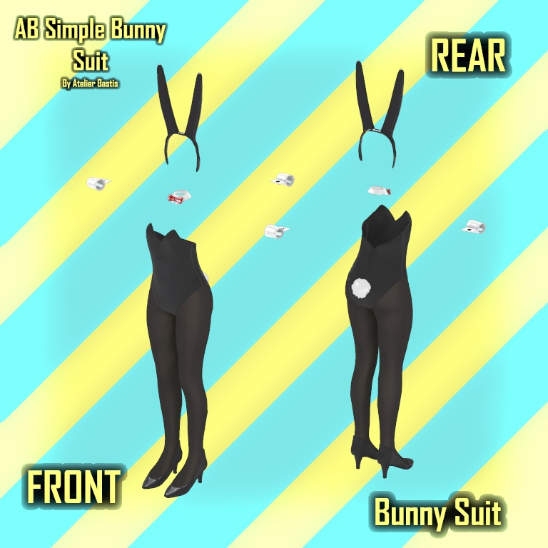 【セール中!】【複数アバター対応】AB Simple Bunny Suit