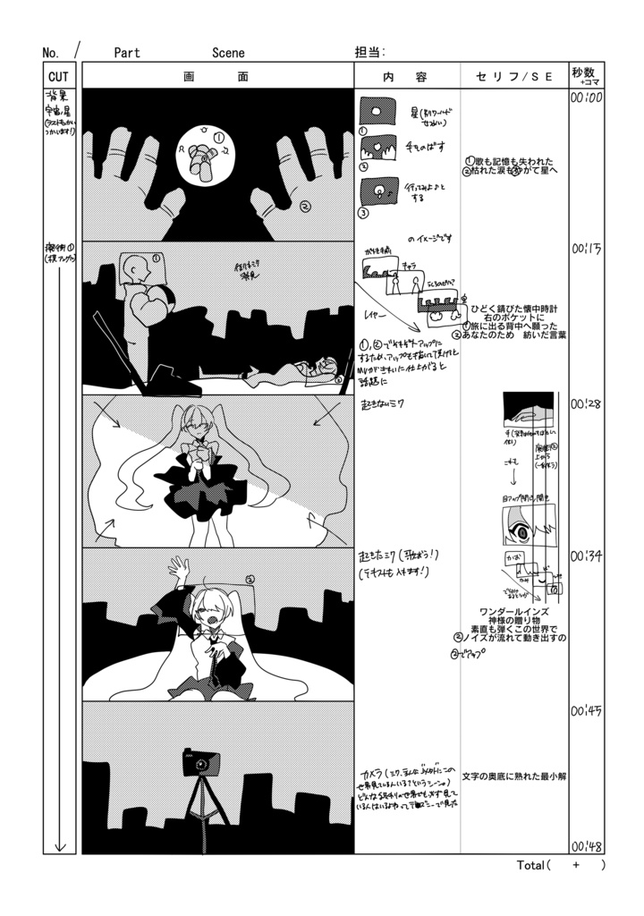 【DL版】ボカロMV絵コンテ集『layer0 Vol.2』