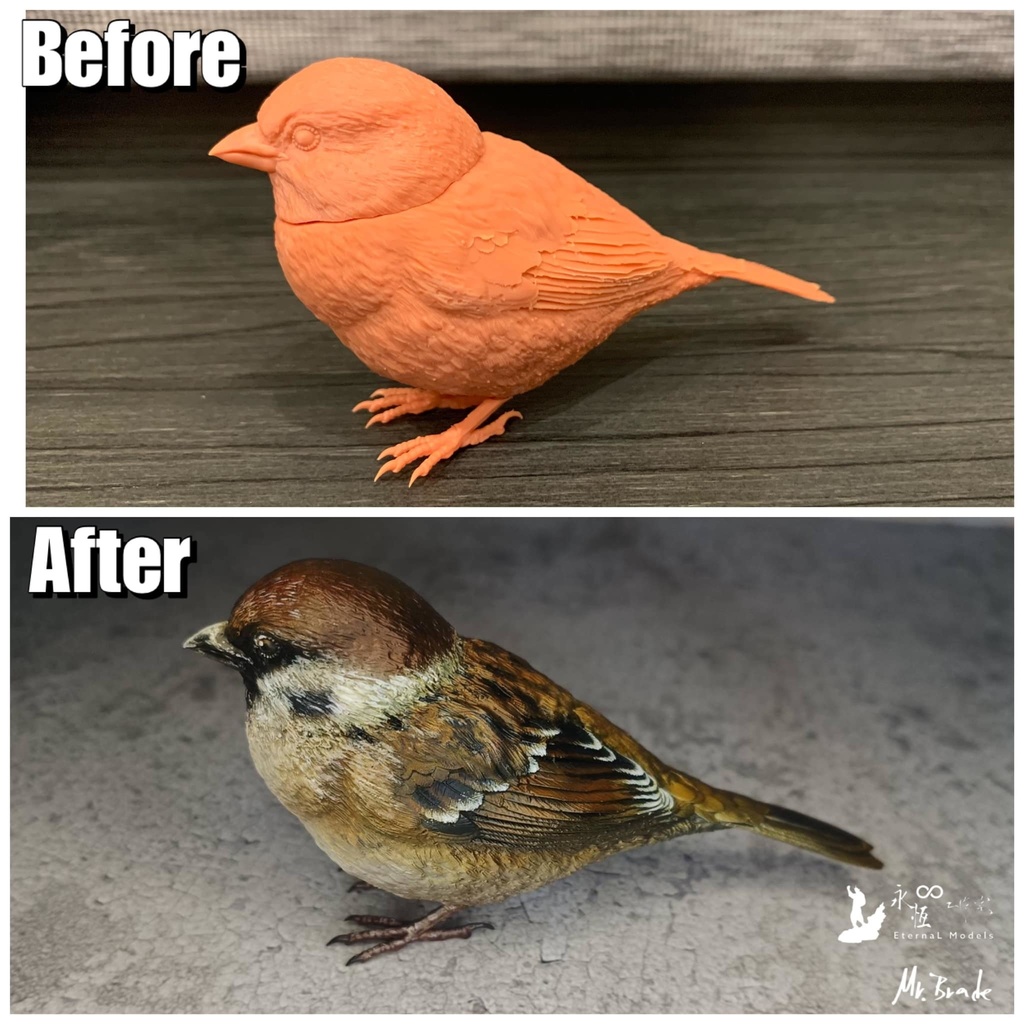 スズメモデル(1:1)