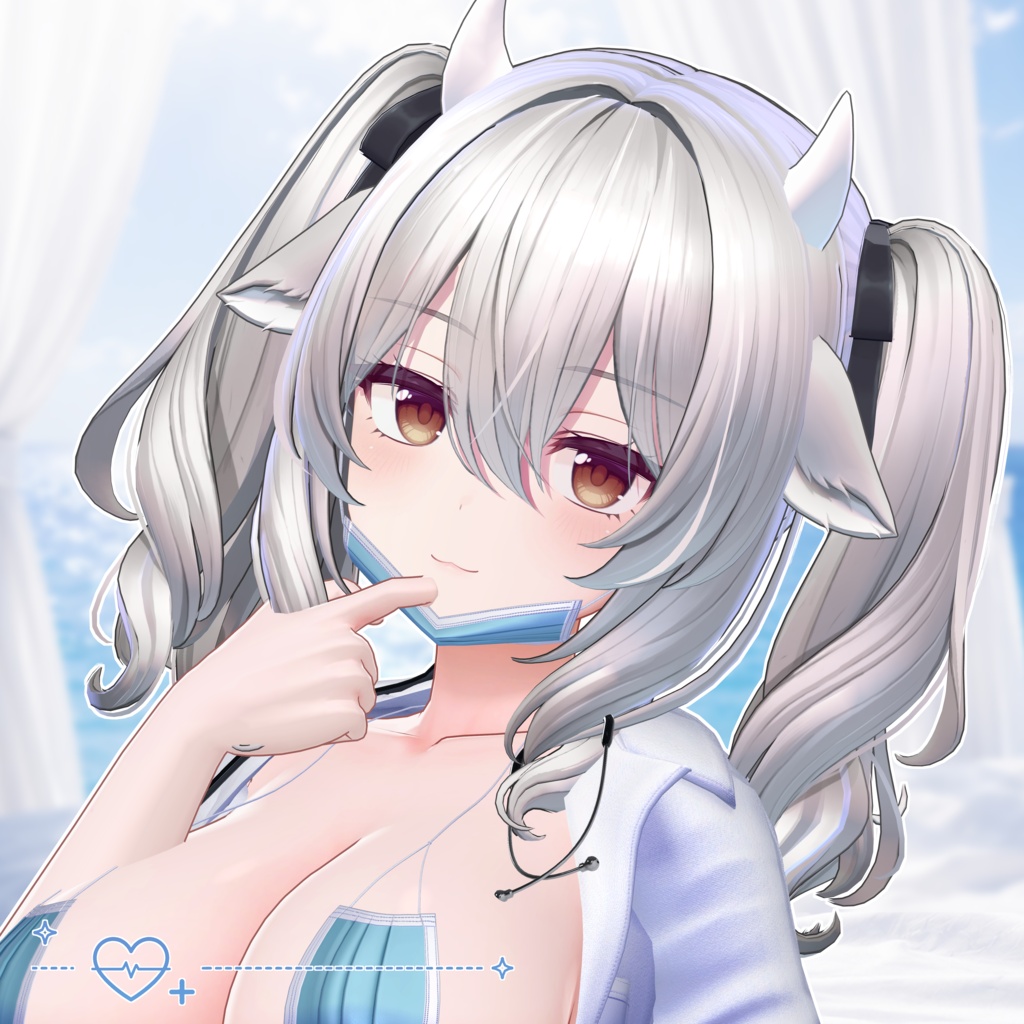 『4アバター対応』 【3D衣装モデル】Mask_Bikini