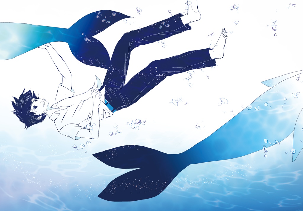 【匿名配送】詩と散文 人魚転生後BL&GLアンソロジー