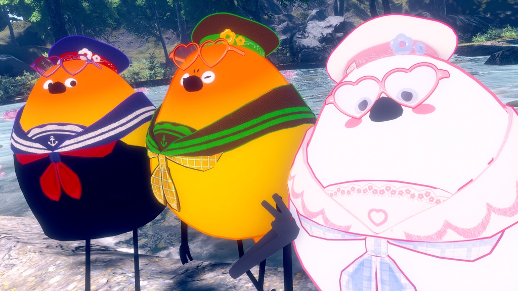 【サングラス上下可動】うきうき水兵さん【Bird/鳥対応】