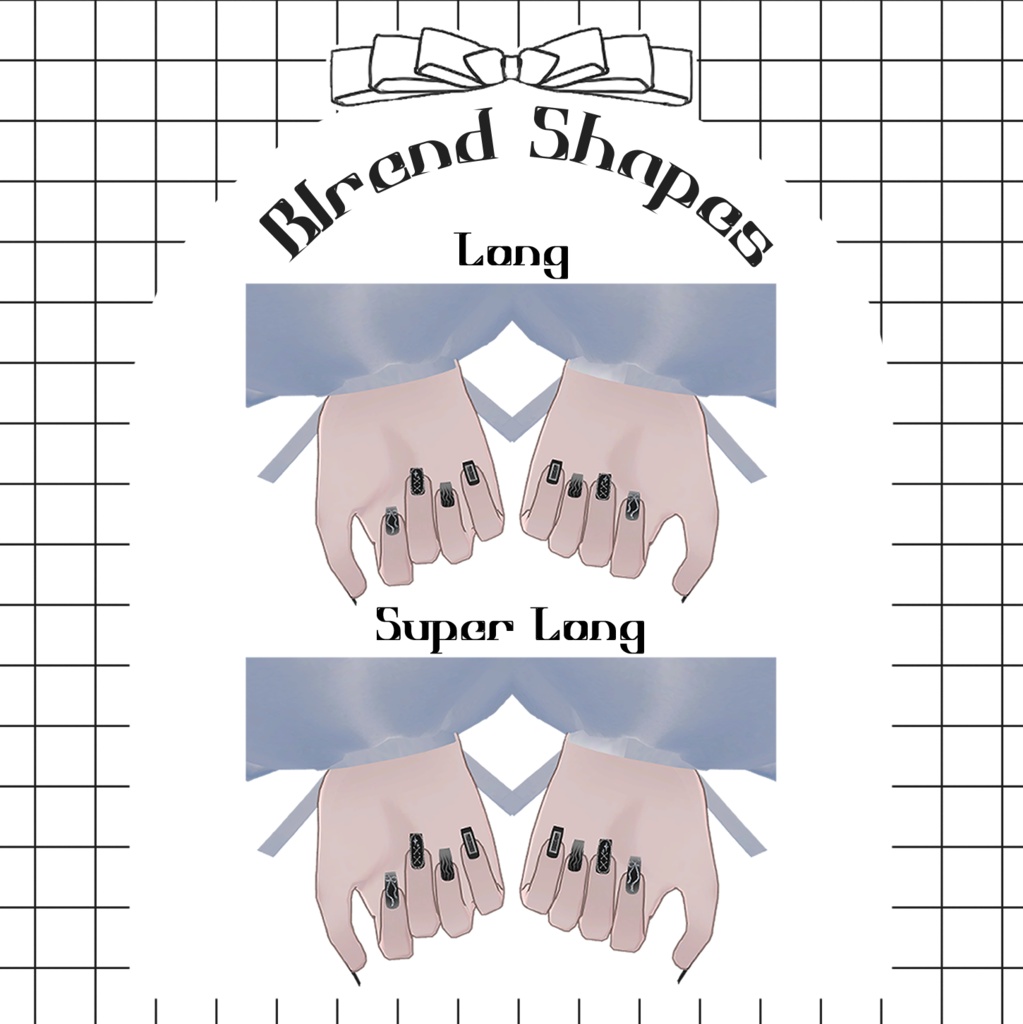 【バジリスク対応】Iron Veins【VRネイルチップ】