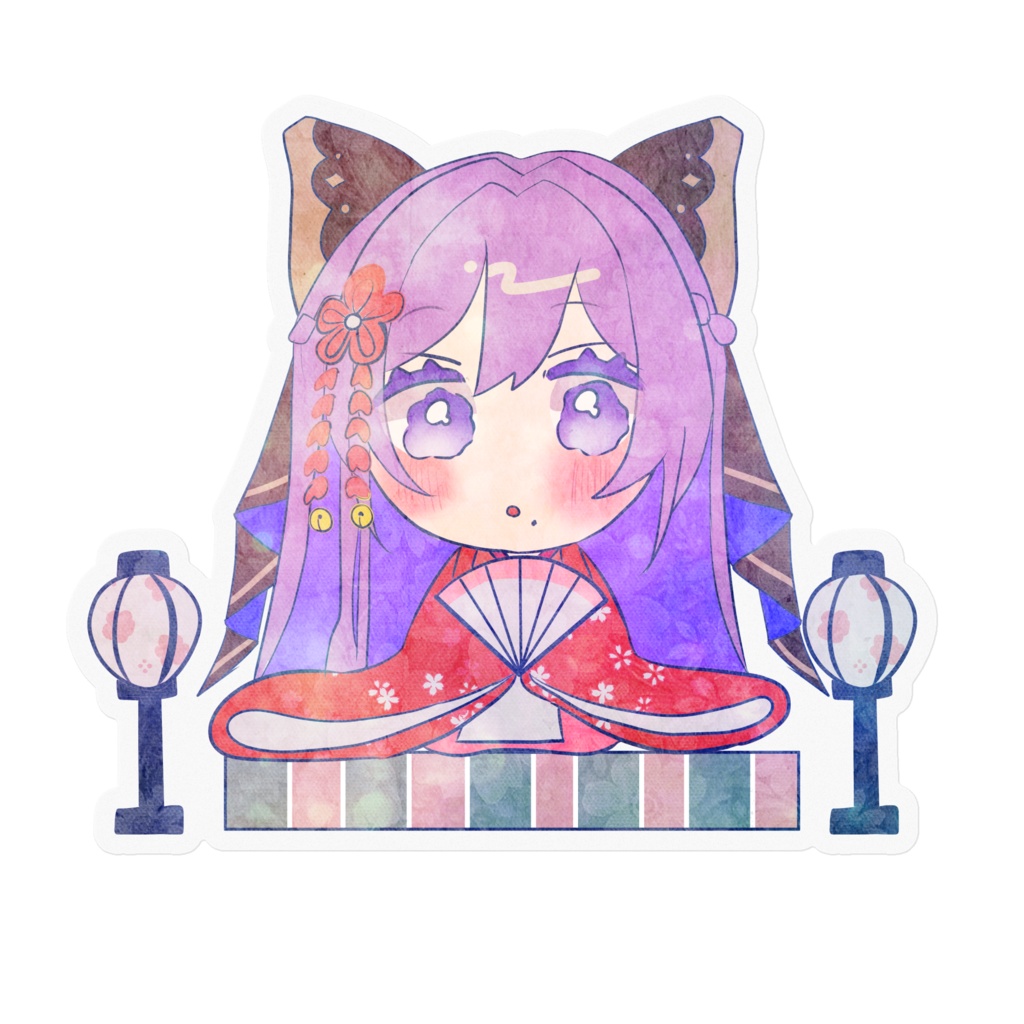 お雛様ステッカー