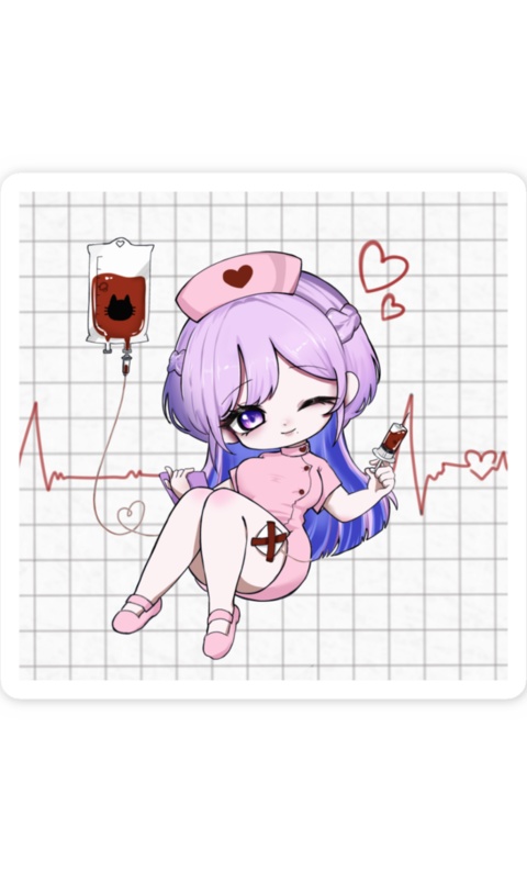 ナース服SDステッカー