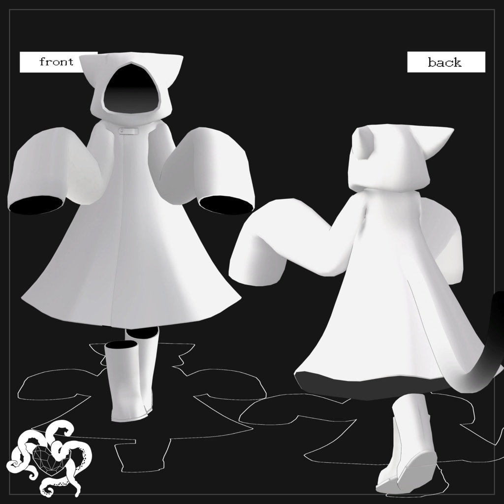 【オリジナル3Dモデル】フュルパ(Quest Fallback対応)