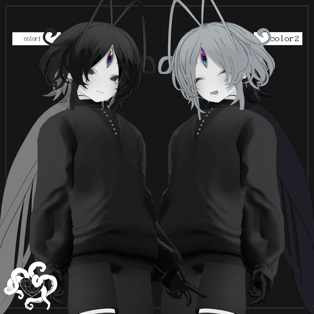 【オリジナル3Dモデル】「Rwerutu/ルェルツ」Ver3.1