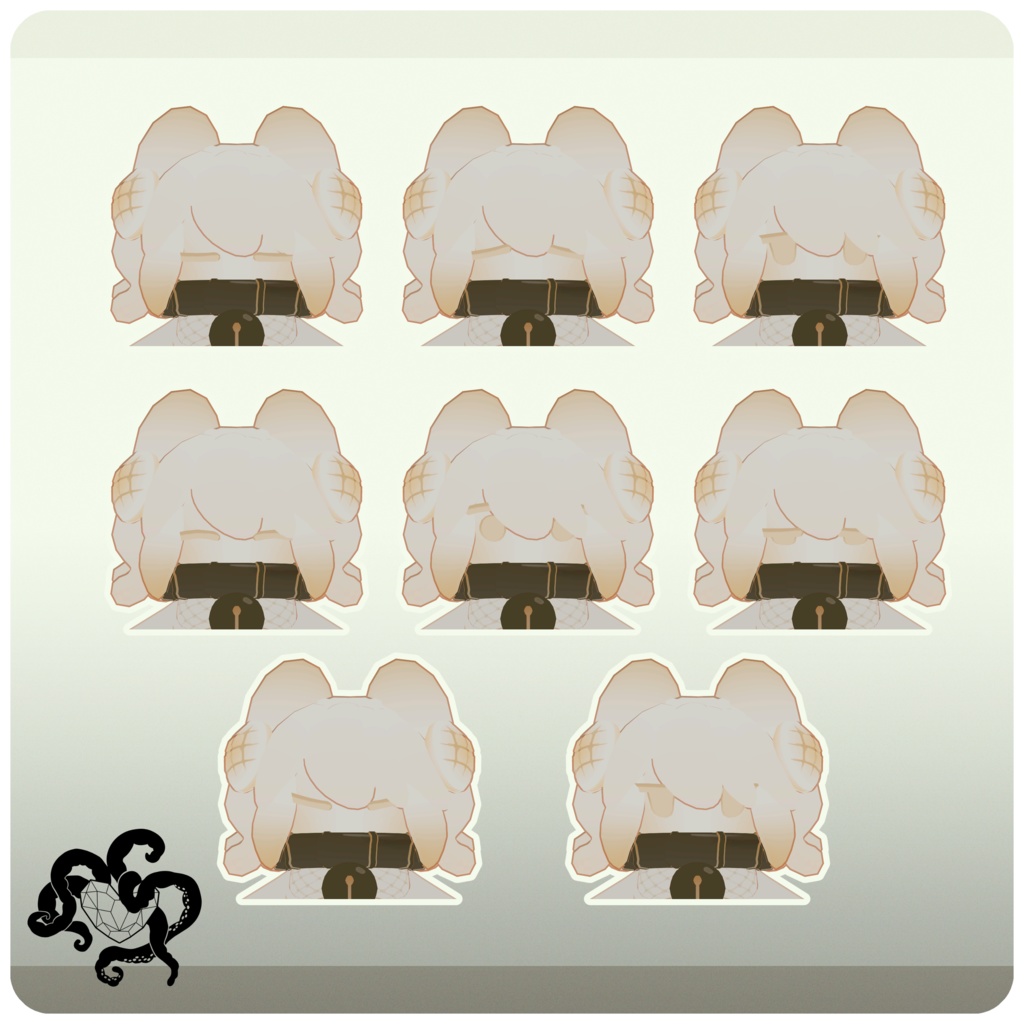 メロンパン族の「メェパ」|オリジナル3Dモデル Ver2.3