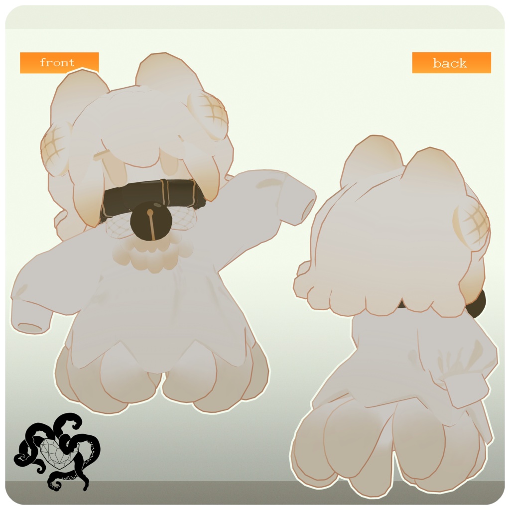 メロンパン族の「メェパ」|オリジナル3Dモデル Ver2.3