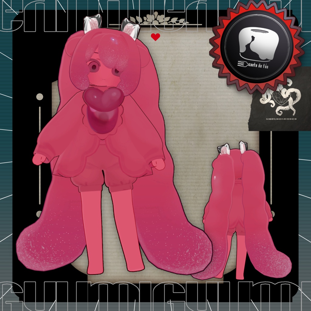 グミ族の「ギュミ」|オリジナル3Dモデル Ver1.0