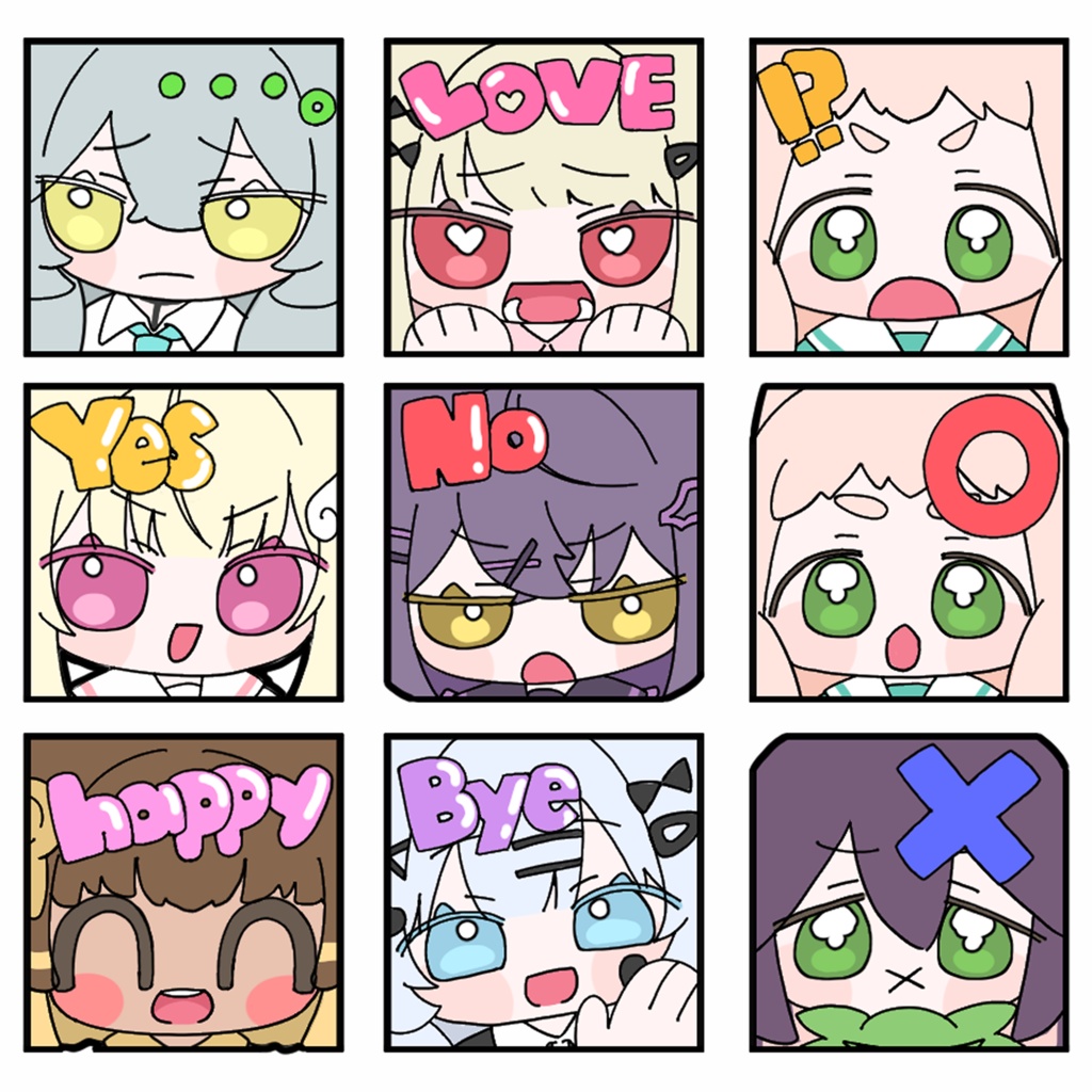 VRC+用ステッカー&スタンプセット【無料】