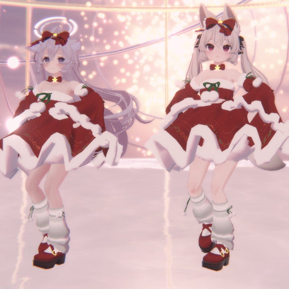 【3アバター対応】クリスマスワンピ【PB設定済み】