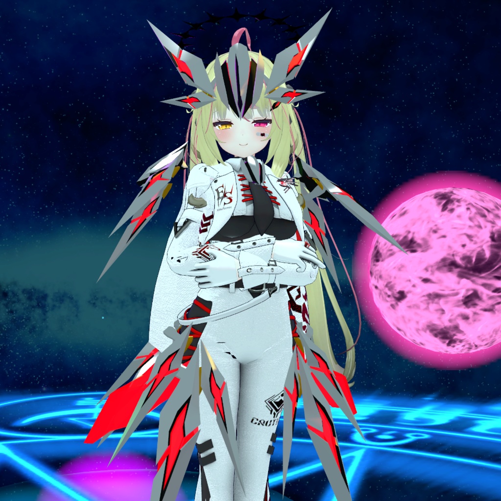 【VRC想定3Dモデル】装甲ヘッドギア-AinZele-「エインゼーレ」【メカアクセサリー】