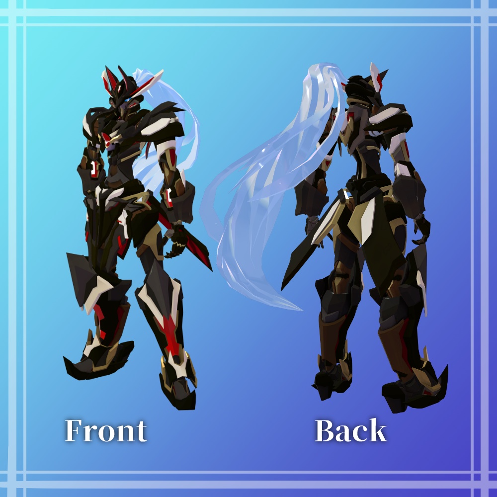 オリジナル3Dモデル「ヴォルフィス」【VRChat向けアバター】