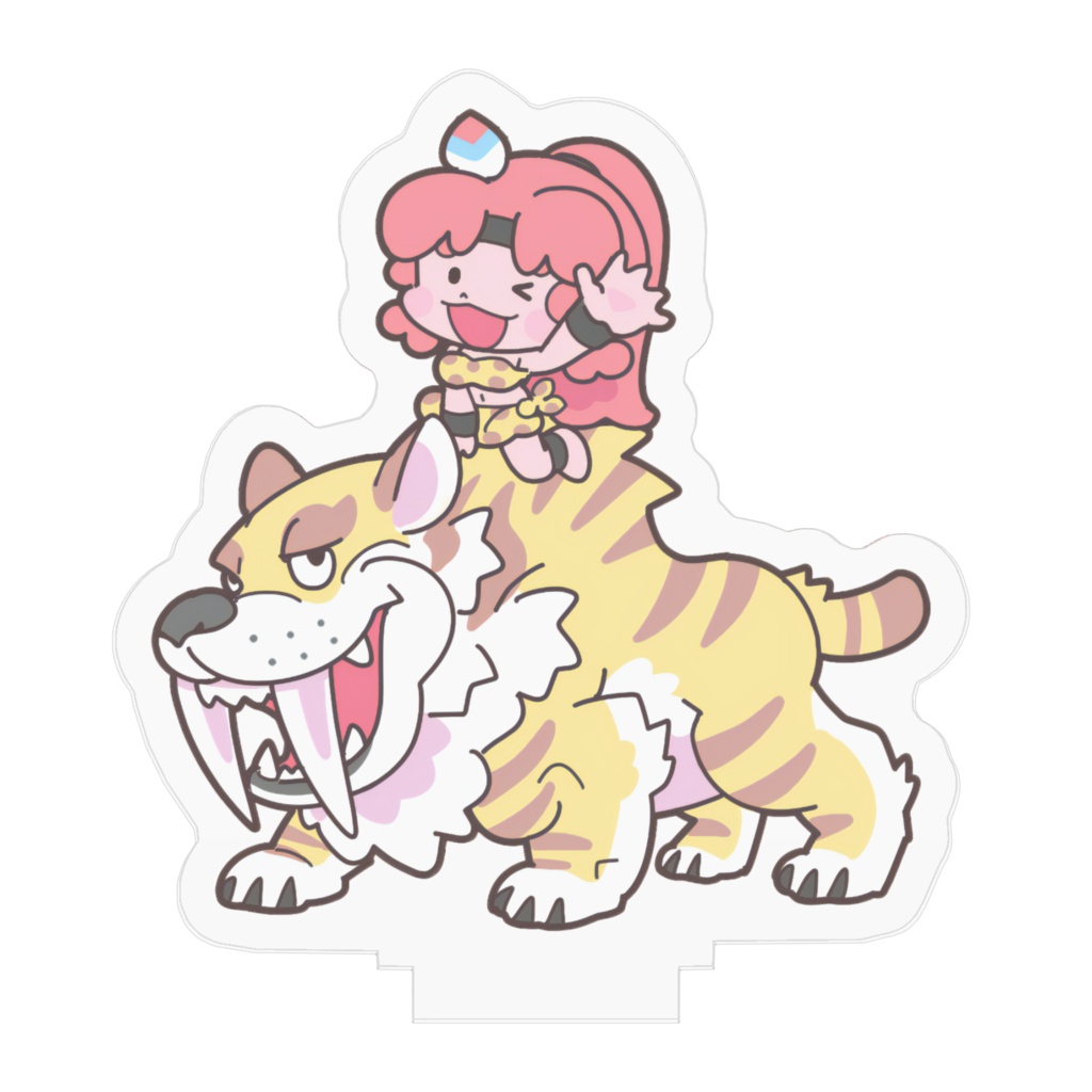 【ぼくと恐竜】オリジナルイラスト4_アクリルスタンド(小)