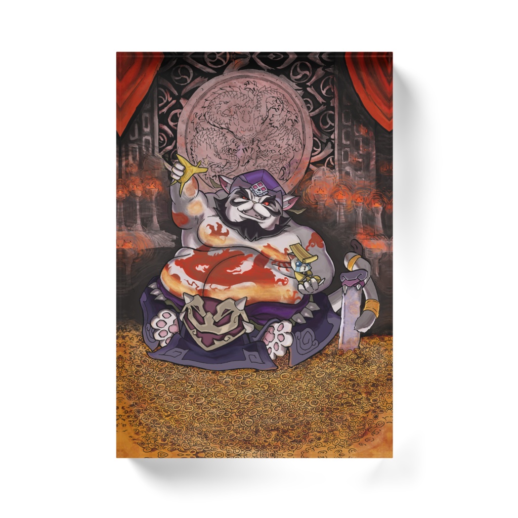 【ねこ天下】董卓(周年)_アクリルブロック