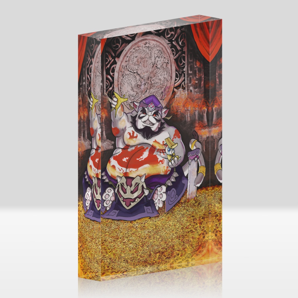 【ねこ天下】董卓(周年)_アクリルブロック