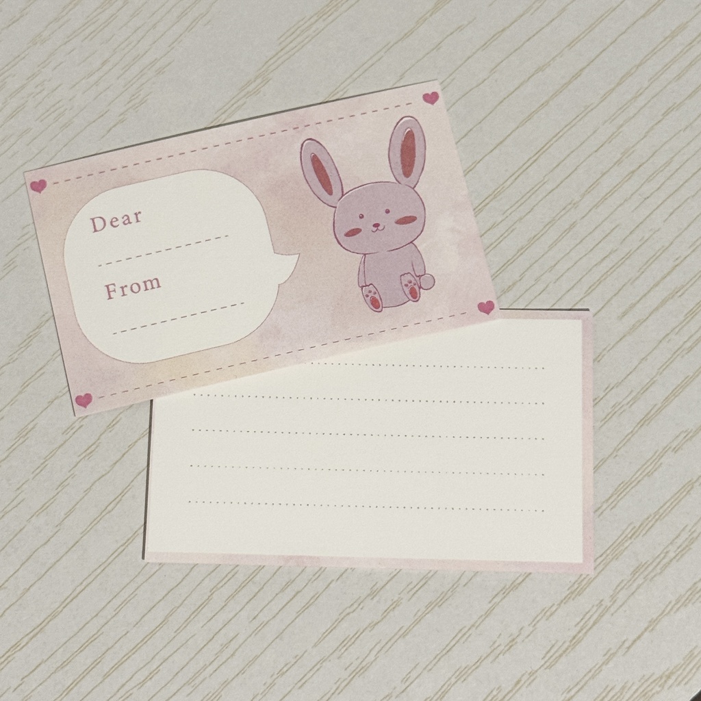 水彩アニマルメッセージカード 15枚入り