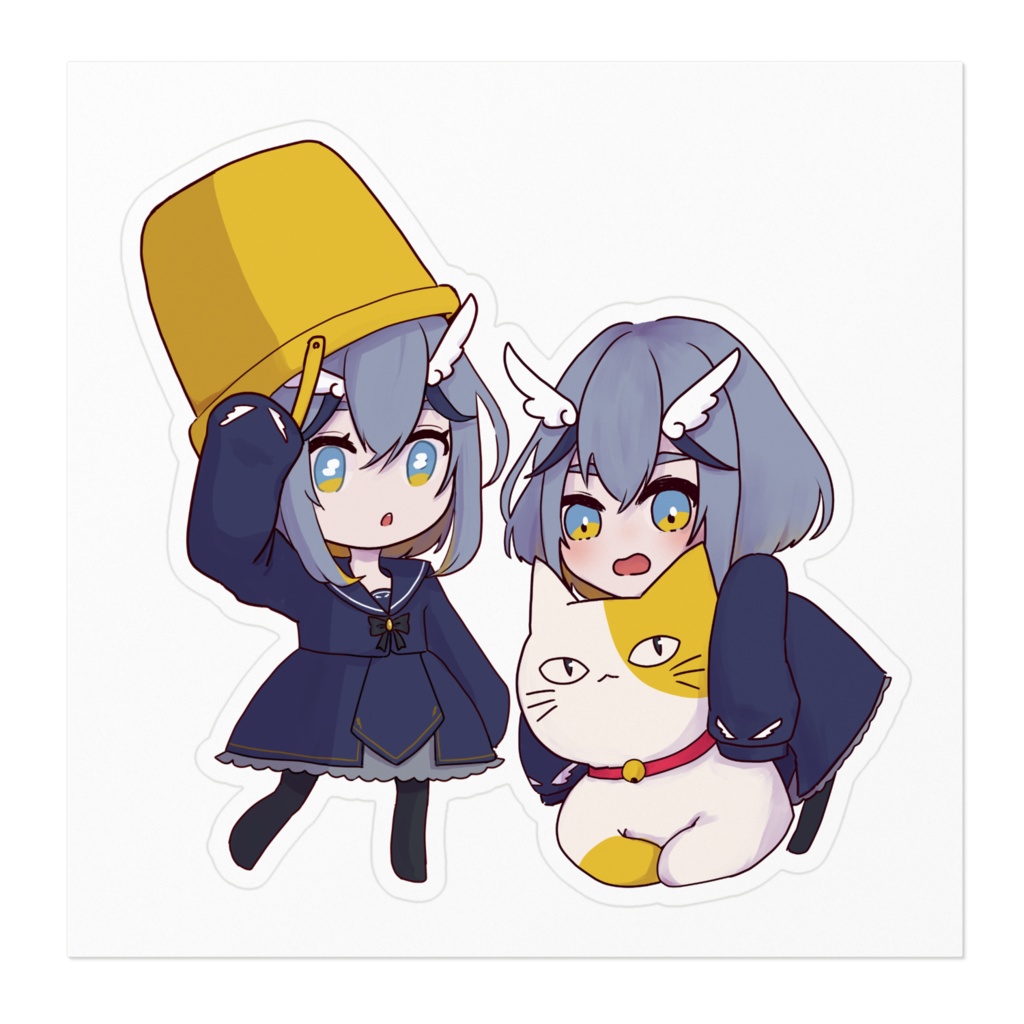 ダブルみめちステッカー