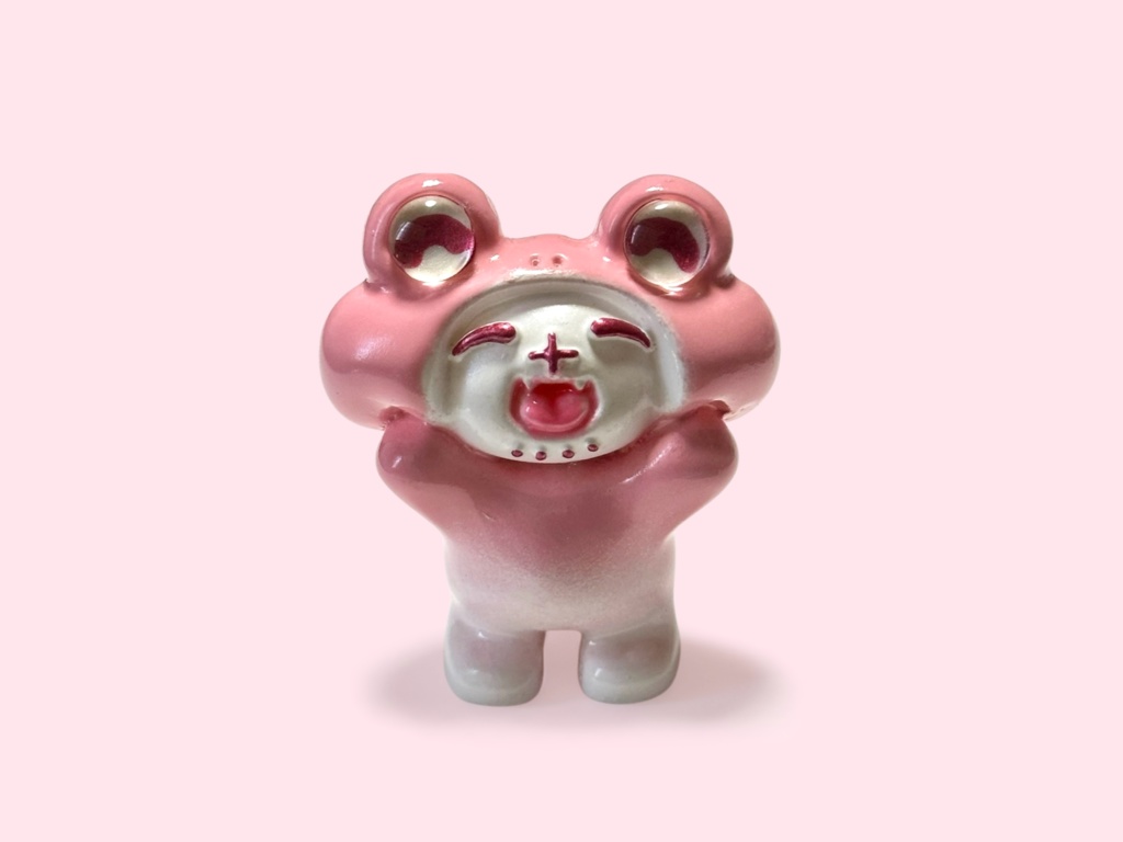 おやゆびミチくろりあ　いちごみるく　にっこり