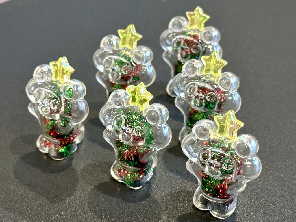 【クリスマスツリー指人形】ソフビ