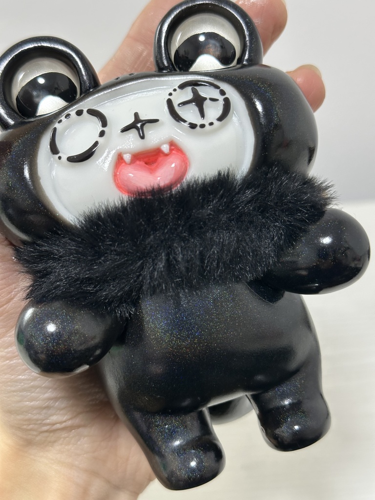 【ぶらっくれいんぼー(シルバー)】ソフビ