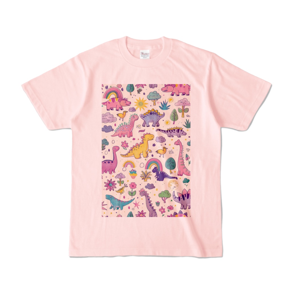 A cute kawaii design featuring dinosaurs