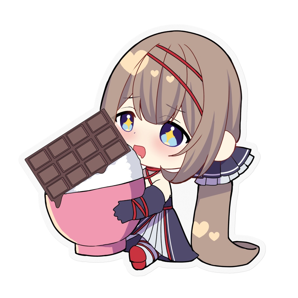 チョコ飯ステッカー