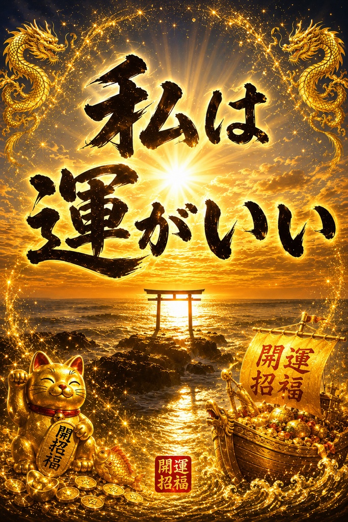 開運招福「私は運がいい」