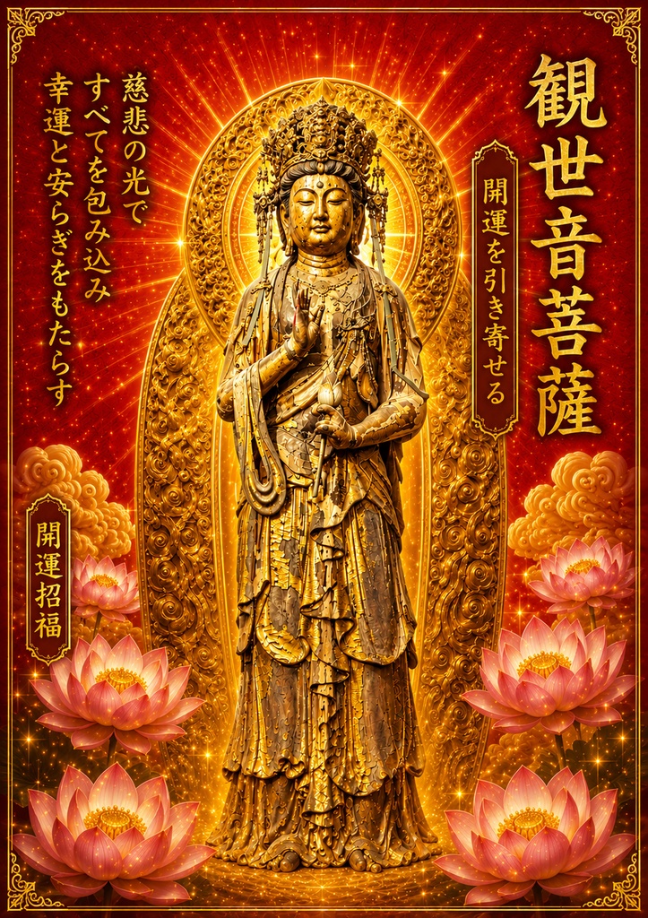 観世音菩薩 ― 開運招福デジタル壁紙