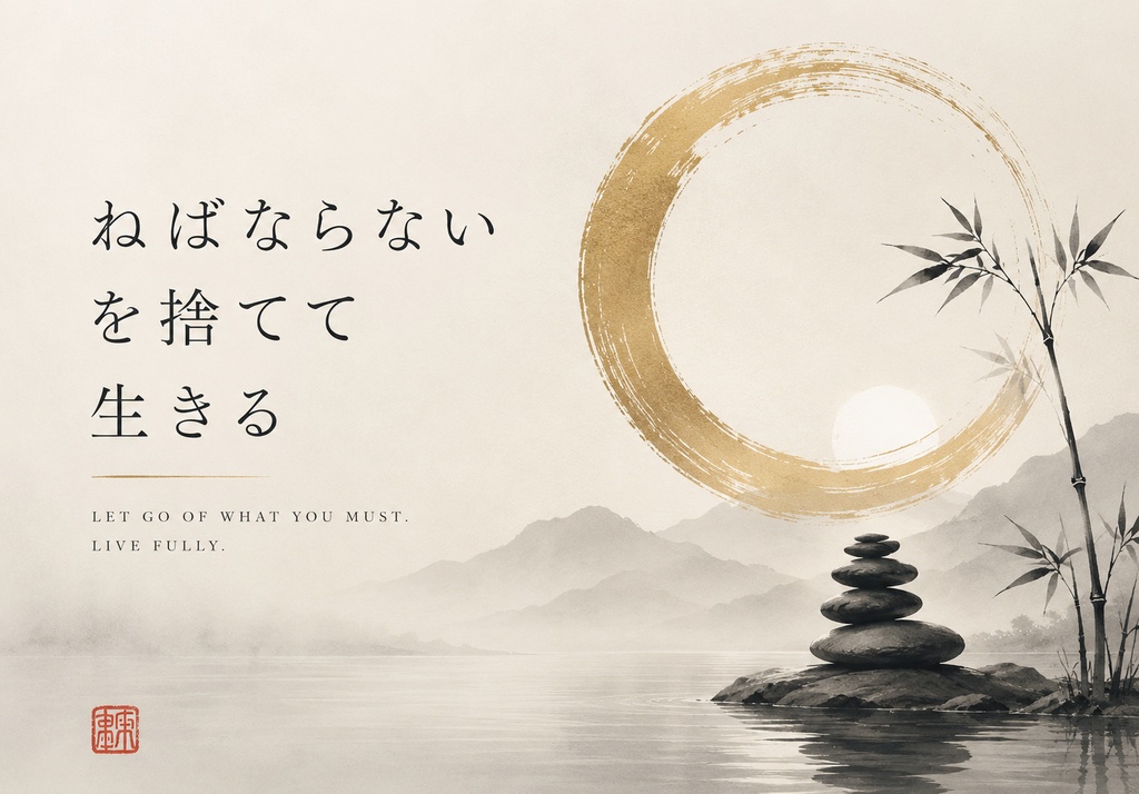 ねばならないを捨てて生きる ― Let Go and Live Fully ― 壁紙