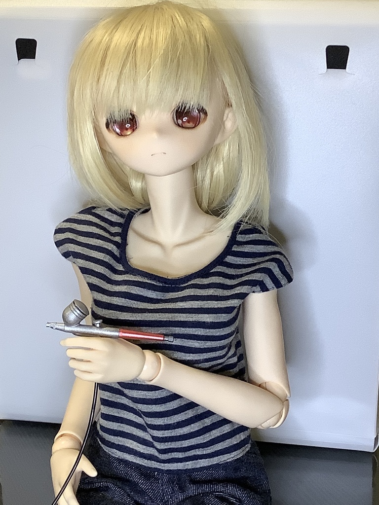 ◆エアブラシハンドピースのミニチュア 1/3~1/4サイズドール用◆